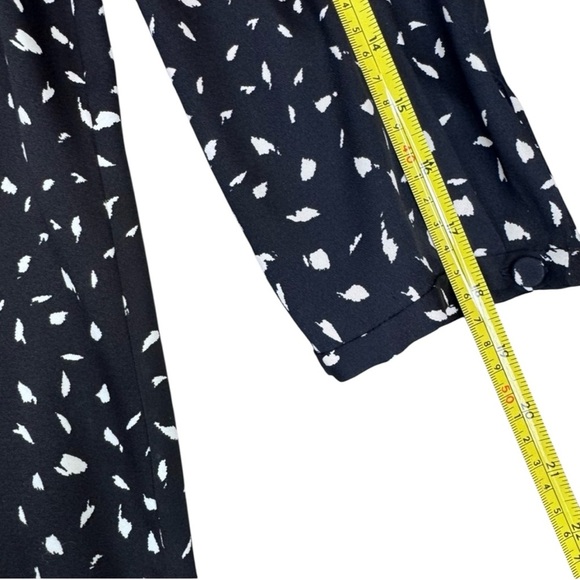 Ann Taylor LOFT Dark Blue Ruffled Blouse Extra Small - Picture 9 of 10